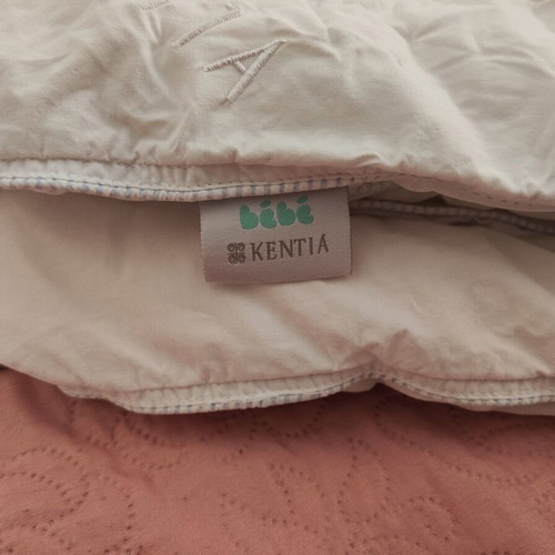 Kentia baby crib set used with quilt and 2 Nef-Nef sheet sets
