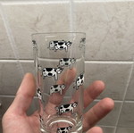 Happy Cow promotional glasses set of 8 Delta 1990 like new