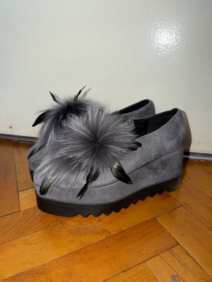 Norah women's shoes size 38 with platform like new, gray