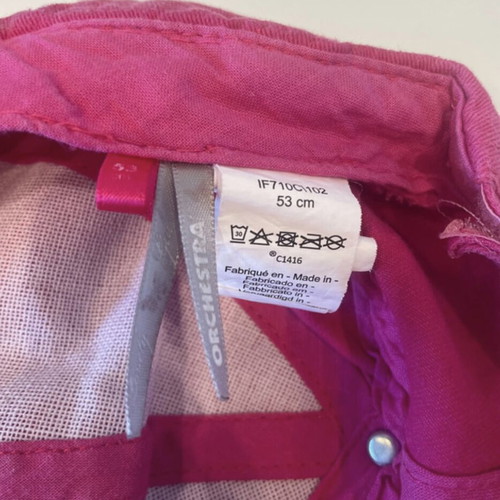Orchestra children's jockey hat pink 53cm used with stain
