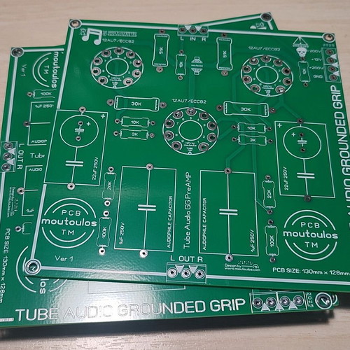 Tube Audio Stereo PreAMP PCB Grounded Grid new