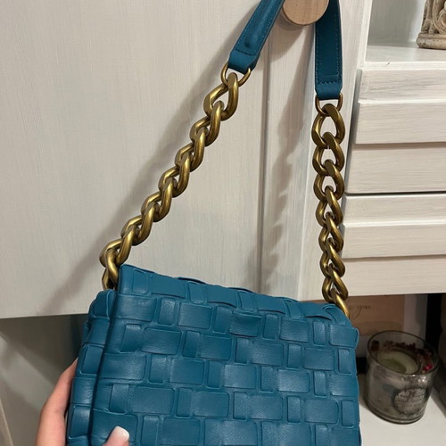 Zara leather shoulder bag new with tags