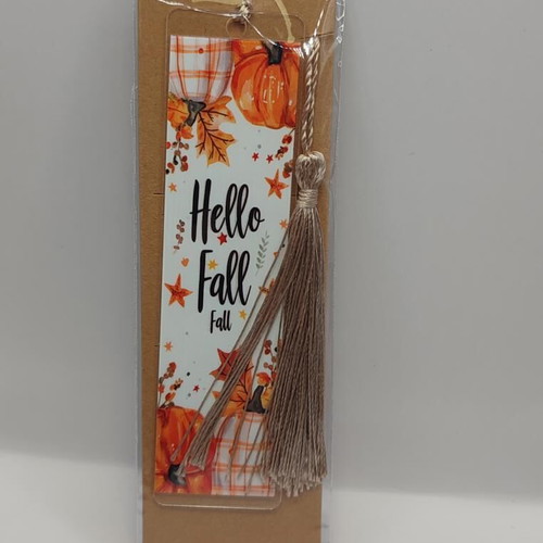 Bookmark new handmade with autumn design