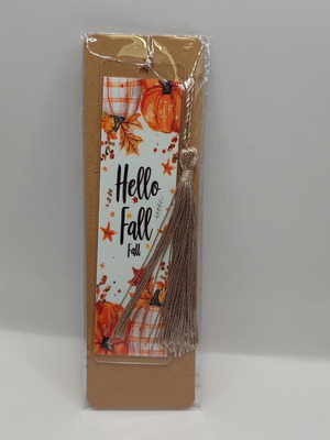 Bookmark new handmade with autumn design