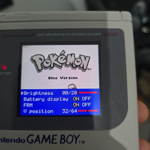 Gameboy DMG με οθόνη IPS και μπαταρία 2000 mAh καινούργιο