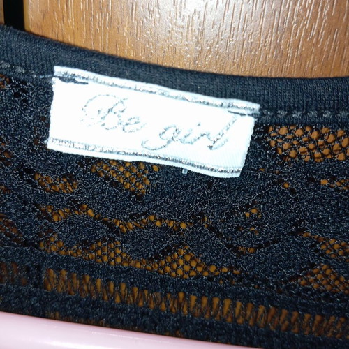 Dress used black elastic lace size S
