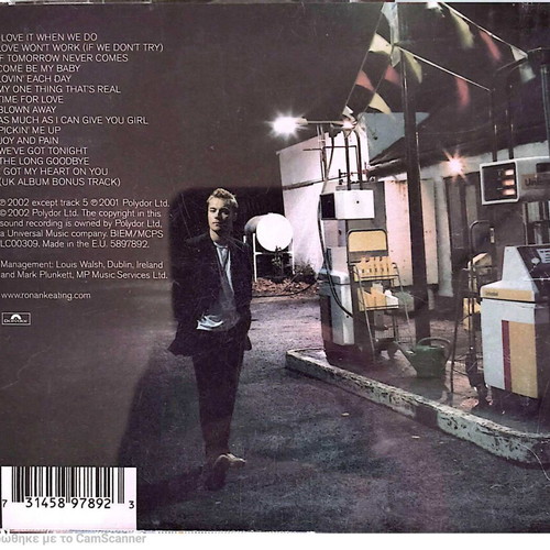 Ronan Keating Destination CD like new, pop