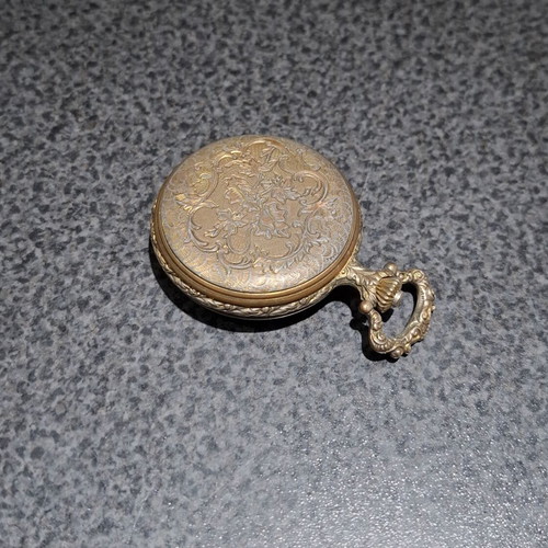 Aurex Vintage Pocket Watch Shockproof mechanical used, gold color