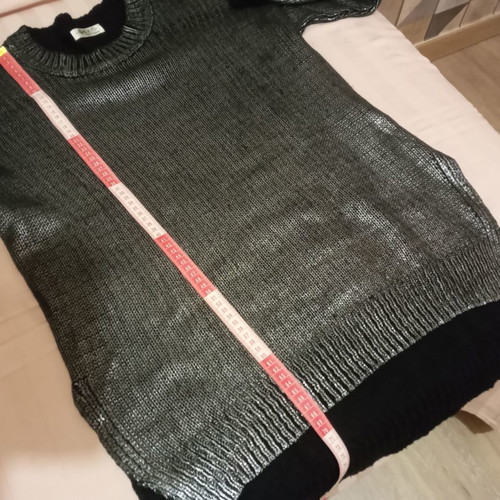 Silver long blouse used, size M
