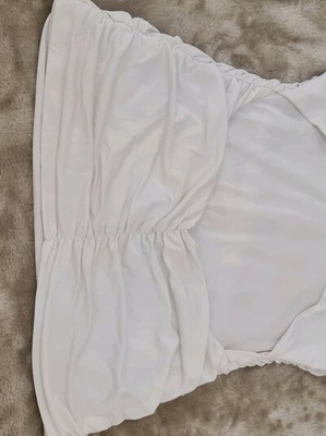 Iso White New Top blouse with impressive back, like new, size M