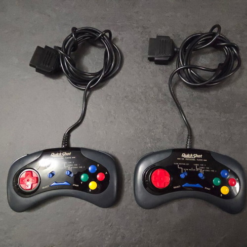 Quickshot QS-160 controllers for SNES Super Nintendo used, pack of 2