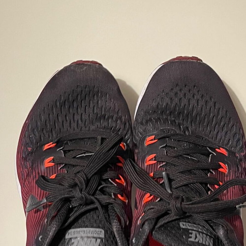 Nike Air Zoom Pegasus 38.5 sport shoe used, black with fuchsia details