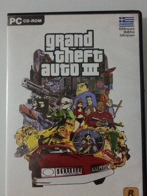 Grand Theft Auto III videogame used for PC with 2 discs