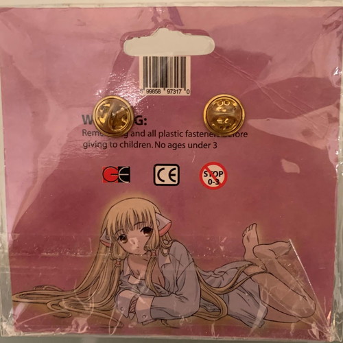 Chobits 'Chi' and 'Sumomo' collectible pins new