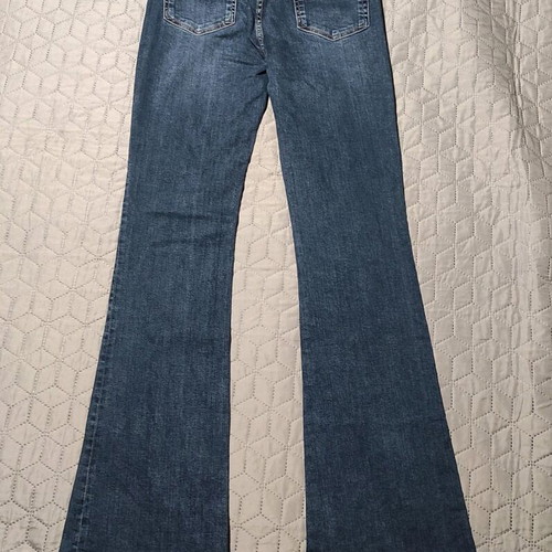 Zara high-waisted flare jeans size 38 like new, blue