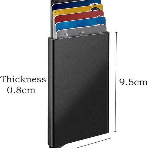 Metal Security Card Wallet new, black