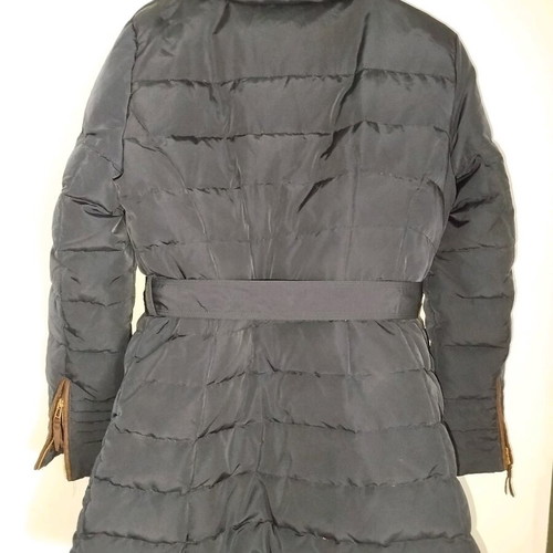 Zara women's long jacket with belts size XL-XXL like new, blue