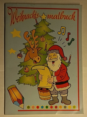 «Weihnachts-malbuch» βιβλίο με χριστουγεννιάτικες ζωγραφιές, γερμανική έκδοση