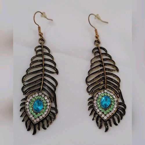 Vintage earrings made of stainless steel new, multicolor