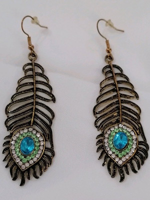 Vintage earrings made of stainless steel new, multicolor