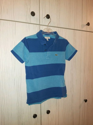 Lacoste polo κοντομάνικο για αγόρι σαν καινούργιο, μπλε και γαλάζιο, μέγεθος 6