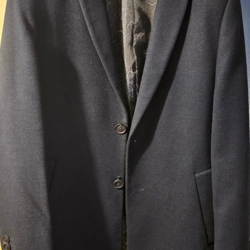 Sartoria Ferruzzi men's coat medium dark blue like new