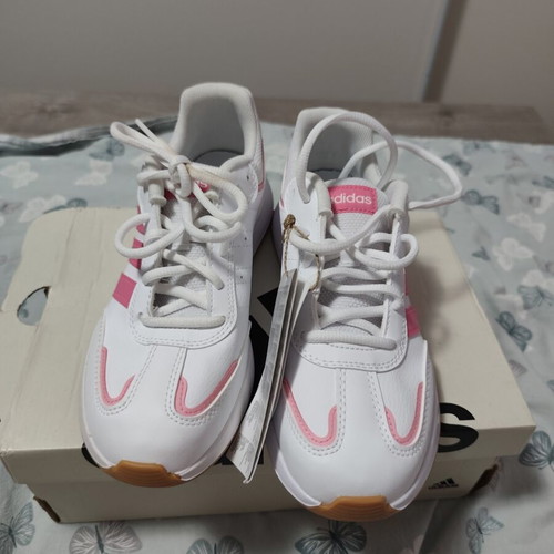 Adidas Tensaur Switch J sneakers, white and pink, size 37