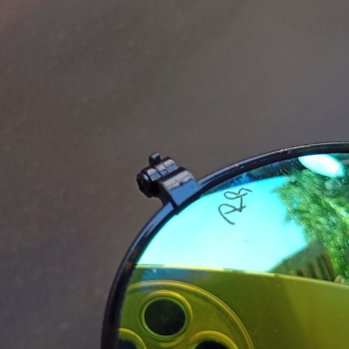 Ray-Ban sunglasses used, mirrored, black with hard case