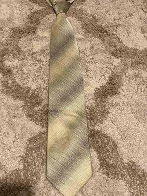 Tie No 102 like new, gray and green