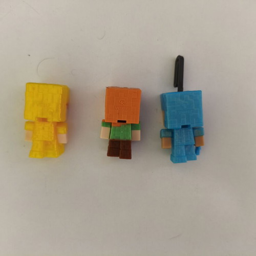 Minecraft mini figures set Steve and Alex like new