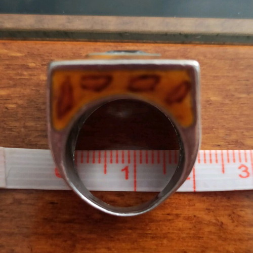 Leopard ring silver 925 like new with crystal