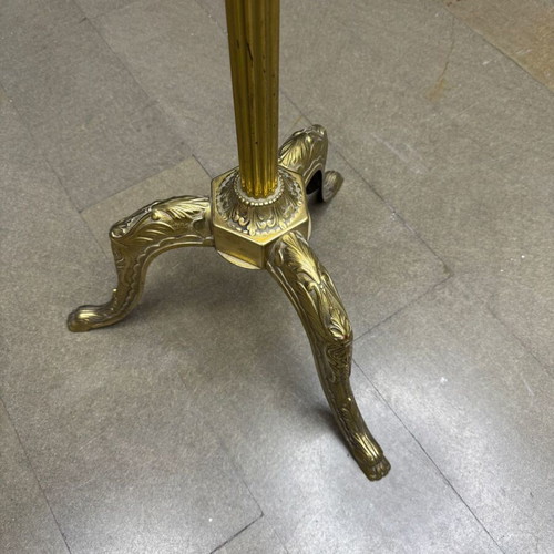 Antique Calogeros coat rack used, brass, 1920