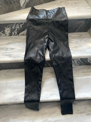 Leather leggings like new, black, size S