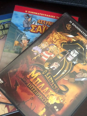 3 animated DVDs used, dubbed