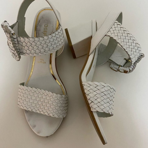 Gioseppo sandals used, white, size 37, platform style