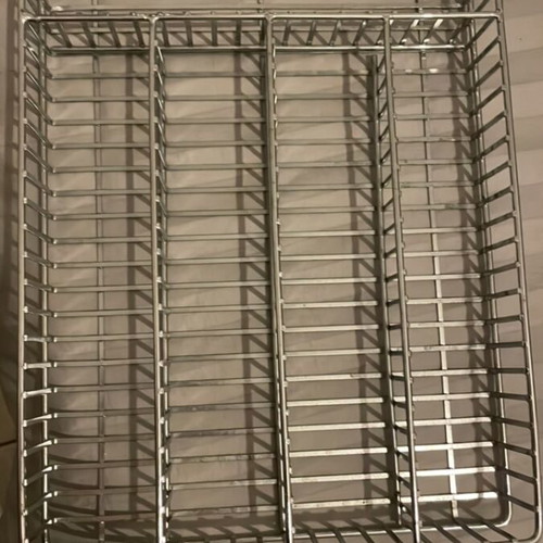 Stainless steel cutlery racks like new, set of two