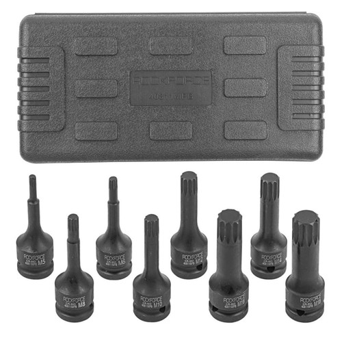 RockForce 1/2 Spline Impact Bit Set 8 Pieces new