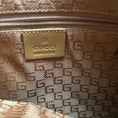 Gucci vintage shoulder bag orange, new, leather and suede with bamboo handle