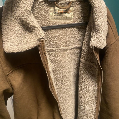 Autumn jacket like new, beige and brown, size L