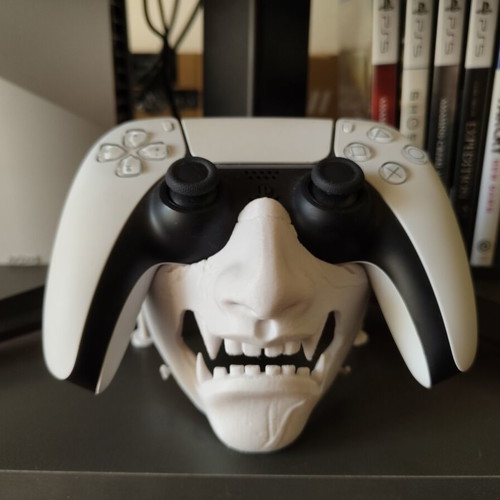 Ghost of Yotei Oni controller stand for PS5 DualSense and Xbox