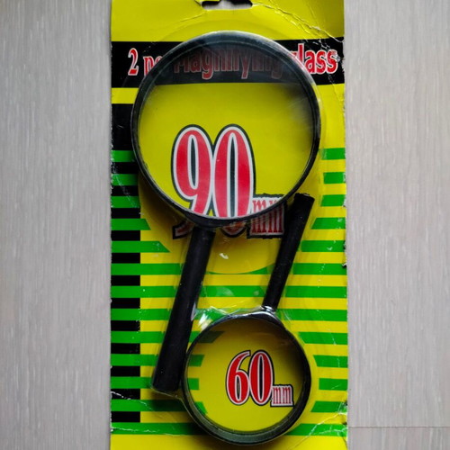 Magnifying lenses 90mm and 60mm new in packaging