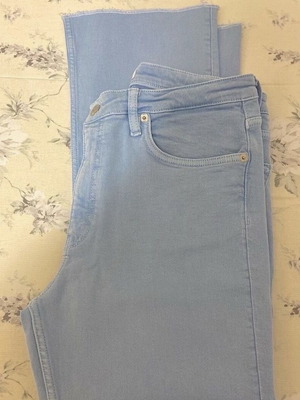 Zara light blue cropped flare jeans size 44 like new