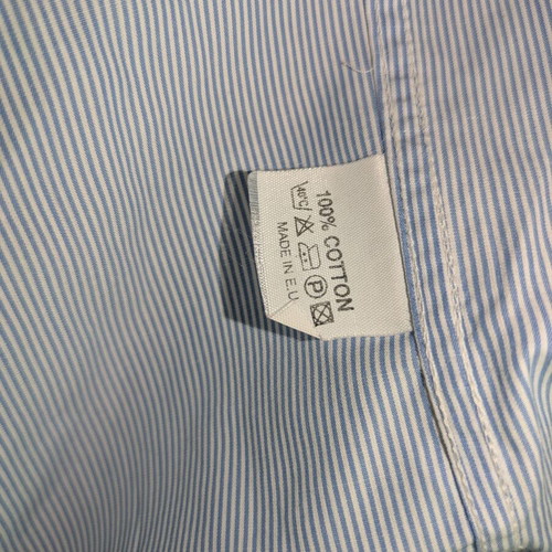 Valentino men's dress shirt like new, XL, white and blue