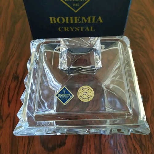 Bohemia Crystal fountain bowl new