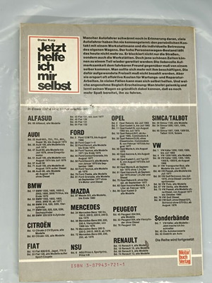 Как да ремонтирате Renault R6 книга на немски език употребявана