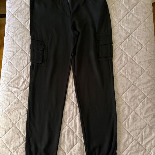 Axel Black Women's Cargo Pants Tencel Size 42 Like New