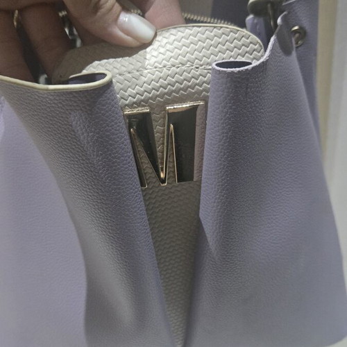 Modissimo handbag like new, beige and lilac