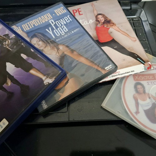 Fitness DVDs used, pack of 4