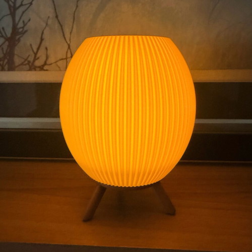 Mini lamp 14cm with electric candle like new