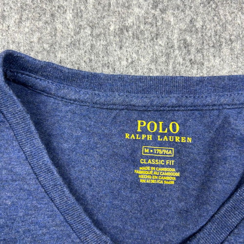 Polo Ralph Lauren Medium V-Neck T-Shirt Navy Heathered used